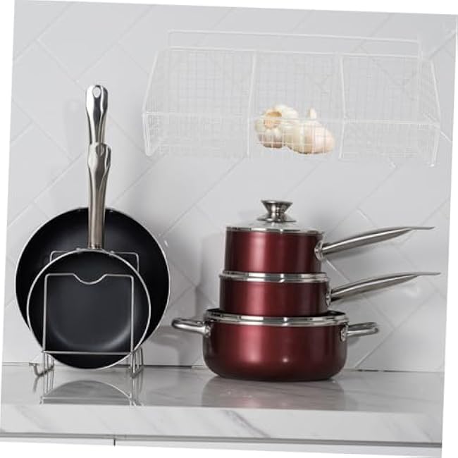 Kichvoe 2pcs Wall Hanging Kitchen Storage Baskets White Mesh Organizer Space Saving Kitchen Holder for Condiments and Fresh Ingredient Air Circulation