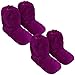 Thermo Sox 2 Paar aufheizbare Hausschuhe Gr L 41-45 Brombeere Brombeerrot Körnerpantoffeln für Mikrowelle und Ofen - Mikrowellenhausschuhe Wärmepantoffeln Wärmehausschuhe Supersoft
