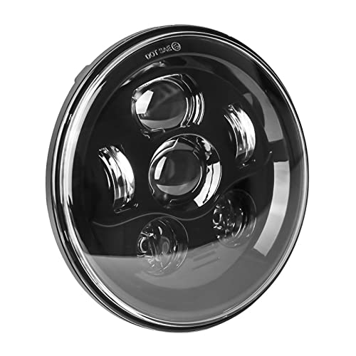 Eagle Lights 8700Bg3 7" Led Headlight For Harley Davidson And Indian Motorcycles - Generation Iii/Black Kit/No Installation Accessories #TOP1