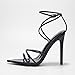 Cape Robbin Women's High Heels Strappy Stiletto Sandals Open Toe, Sexy Party Evening Dress Pumps for Women (Nabil) - Black Size 8.5
