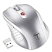 Produktbild VicTsing Mini Schnurlos Maus Wireless Mouse 2.4G 2400 DPI 6 Tasten Optische Mäuse mit USB Nano Empfänger Für PC Laptop, Microsoft Pro, Office Home- Silber