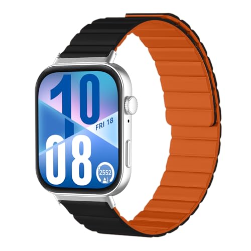 [MokaZii] ���C�o���h Huawei Watch Fit 5 Pro / 5 / Fit 4 Pro / 4 / 3 �Ή� �ւ��x���g �V���R�[�� �y�� �ʋC�� �ϋv�� �h�� �o���h Huawei Watch Fit 5 pro / 5 / 4 p