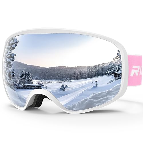 RIOROO Ski Goggles, Skiing Goggles For Snowboard Jet Snow 100% UV Protection