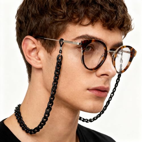 Image of Acrylic Glasses Chain for Women Men Reading Eyeglass Strap Sunglasses Holder Mask Lanyard Chain for Adults