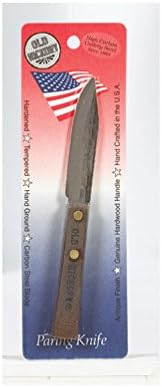 Ontario Knife Household Knife Paring 3-1/4" Carbon Hickory Handle Carded