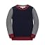 Navy and Dark Gray Heather