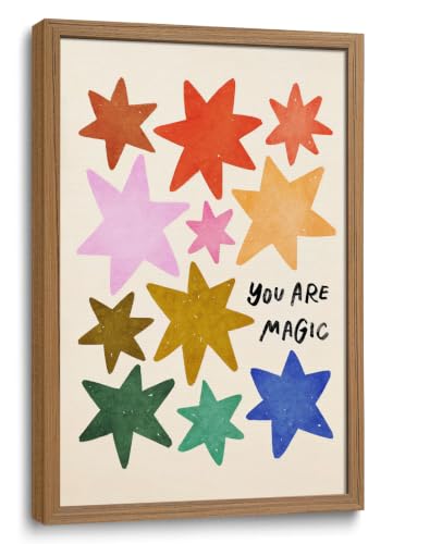 Playroom Decor Colorful Wall Art Teenager Inspiration Art 16x24 inch Framed