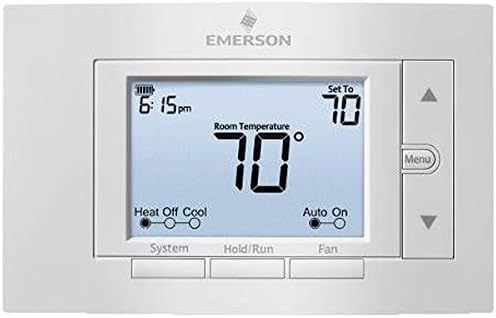 WHITE RODGERS 1F85U-42NP EMERSON 80 SERIES UNIVERSAL NON-PROGRAMMABLE THERMOSTAT, 5 IN. DISPLAY, 2 HEAT / 2 COOL (1 PER CASE)