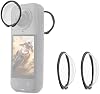 Protector de lente premium para Insta360 X5, cubierta protectora de lente de vidrio templado HD antirreflectante para accesorios Insta 360 X5, a prueba de rayones, protectores de lente X5 2