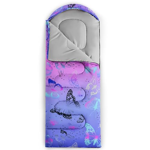 Image of QOOMO Camping Sleeping Bags,3 Season Warm & Cool Weather,Lightweight,Waterproof Sleeping Bags for Adults & Kids,Traveling,and Outdoors,Camping Gear Equipment