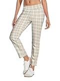 Acegolfs Women'S Golf Pants Stretch Printed Ankle Pants For Women Casual Business Travel Sweatpant With Pockets Upf 50+
