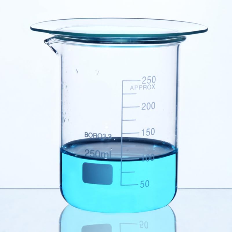 Copertura per Becher in Materiale Sintetico 10 Pezzi, per Esperimenti Chimici e Uso in Aula, Funziona come Evaporatore e Contenitore