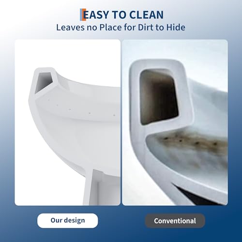 Image of One Piece Toilet with ADA Height, Ceramic Design, Soft Closing PP Toilet Cover, Easy Clean Surface, Water Efficient Flush, Compact Durable Build