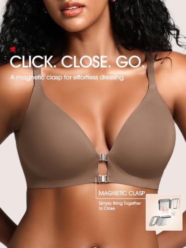 Image of Racerback Jelly Bras with Metal Magnetic Front Closure - S-XL