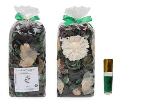 Youngland Jasmine Potpourri Bags - Jasmine Scented Pot pourri Dried Flowers for Spring Decor, Home Fragrance, and Valentine's Day - 2 Bags (8.4oz)