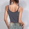 Generisch 2026 Women's Spring Solid Sleeveless Tank Top, darkgray, XXL #2