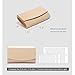 WALLYN'S Nude Clutch Purse Women Patent Leather Wallets Fashion Clutch Purses, Evening Bag Handbag Solid Color (Nude)