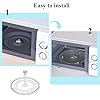 OHYER 2 Pcs Soporte del Acoplador de Bandeja del Eje Repuesto para Horno Microondas Acoplador Soporte de Guía de Rodillos para Horno Horno Giratoria Placa Soporte Reemplazo Piezas de Repuesto (A) #3