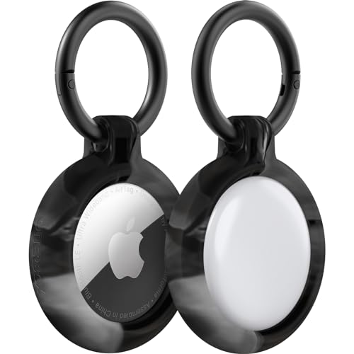 OtterBox Case for Apple AirTag - Secure & Protective Holder, Easy Installation & Snug Fit, Incudes Durable Carabiners (Argent)