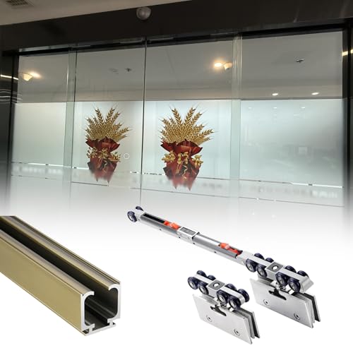 Office Bypass Barn Single Door Hardware Kit with Soft...