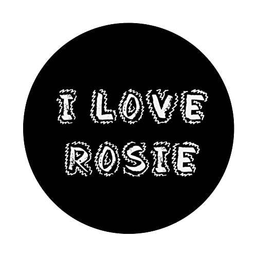 I Love Rosie puppy dog PopSockets Swappable PopGrip, Black - Image 3