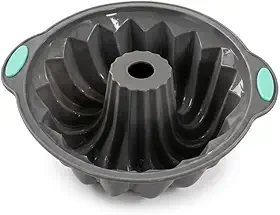 Forma de Bolo Redonda Silicone Pequena 15x15x7 Antiaderente, 230ºC para Pudim, Confeitaria, Resistente a Forno Lava Louças e Airfryer Ideal para Aquela Sobremesa em Família