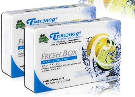 2 Pack Marine Squash Tree Frog Natural Extreme Car Scent Air Freshener Fresh Box