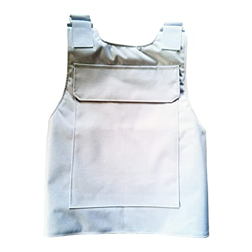 F.N.JACK Tactical Vest Solid Colors - Adjust Straps and Belt with 2 Pockets Outerwear Vests (One Size, WHITE)