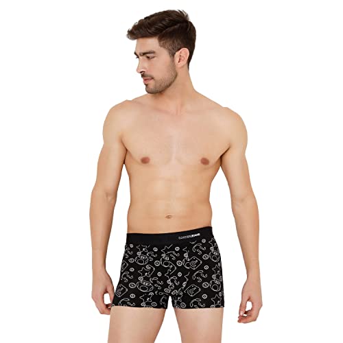 Image of Underjeans Men's Cotton Blend Trunks (UJNPTS050Black)