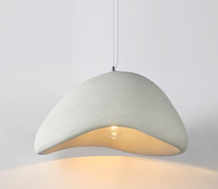Suspension design lustre blanc 50cm plafonnier éclairage salon hôtel villa