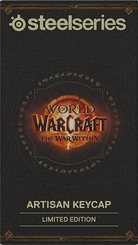 Oggetto da collezione di World of Warcraft - Copritasti Artisan in resina fatti a mano - Articoli in-game gratuiti -Tastiera da gaming Cherry MX - Riproduzione della Spada di Sargeras - Tastiera gaming - Immagine 6