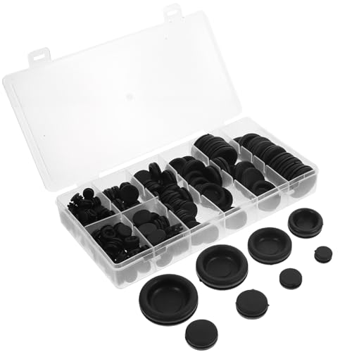 Beaupretty 170pcs Rubber Grommet Assortment Kit Wire Protector Sealing Gaskets for Plumbing Electrical Wiring Industrial Use