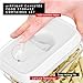 DWËLLZA KITCHEN Airtight Food Storage Containers for Pantry With White Lids – 6 Pack - Clear Air Tight Kitchen Containers Pantry Organization and Storage - BPA-Free Plastic - Keeps Food Fresh & Dry