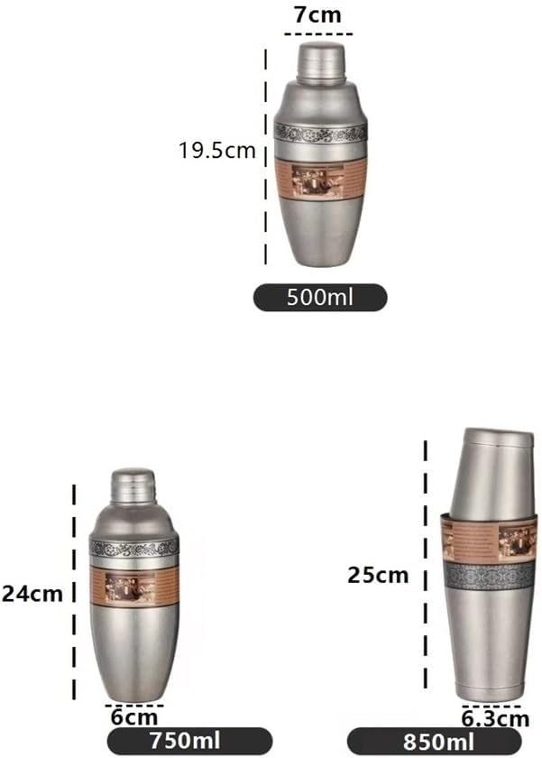Cocktail Shaker Stainless Steel Mixer for American Dining Table - Bartender Essential(Medium)