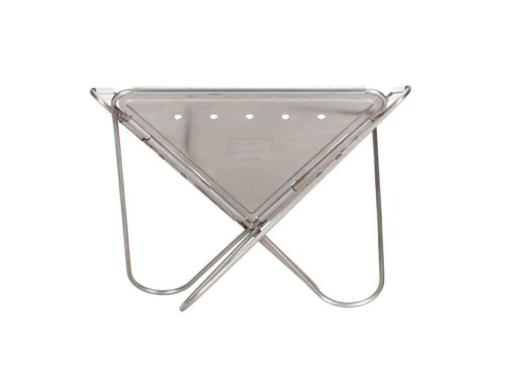 Snow Peak Pack & Carry Fireplace, Large, Stainless Steel portable firepit, collapsable and foldable for camping and outdoor cooking - Image 4