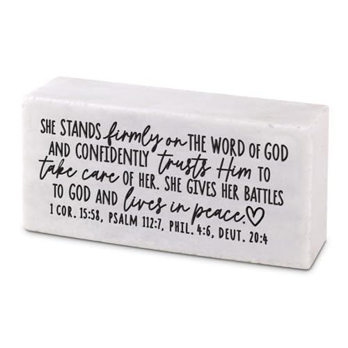 Lighthouse Christian Products Inspirational Scripture Decor -4 x 2inch -