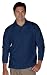 Edwards Unisex Long Sleeve Pique Polo With Pockets, NAVY, Medium