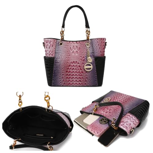 Image of J'OMOR by Mia Tote Bag for Women, Handbag Set with Wallet Top-Handle Bag Vegan Leather Purse