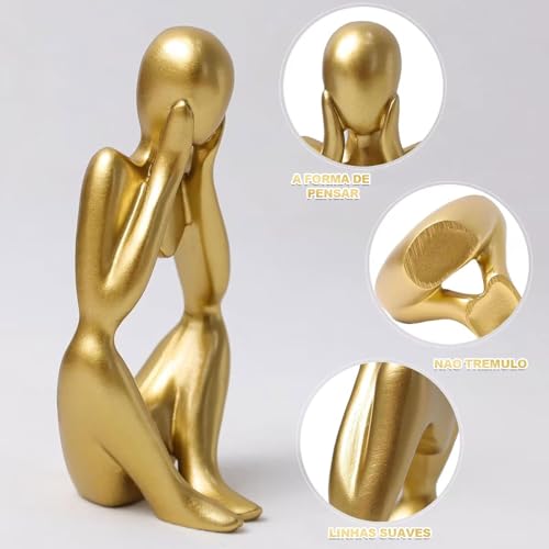 Esculturas de Arte Abstrata, Decoração Abstrata Moderna na Prateleira, Decoração de Casa Estátua de