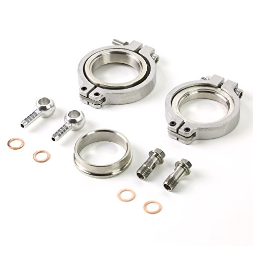Dna Motoring Wg-Tl-44Mm-Bk 44Mm Cast Steel Anodized Aluminum External Turbo Wastegate Kit W/ 14 Psi Spring, Black #TOP5