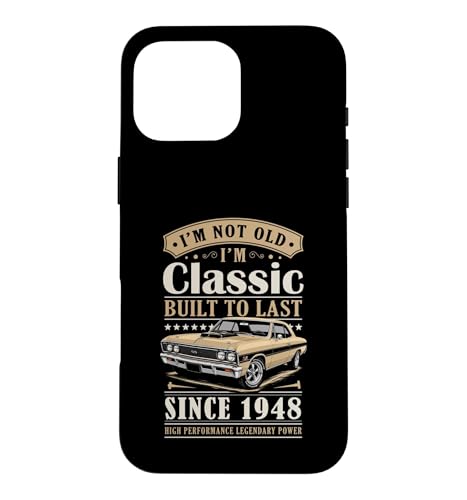 Vintage 1948 Birthday Classic Car For Legends Born In 1948 �X�}�z�P�[�X iPhone 16 Pro Max �p