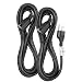 Aurum Cables 10 FT Power Extension Cord - Electrical Power Cord - 16AWG Power Extension Cable Cord - SJTW NEMA 5-15P to NEMA 5-15R - ETL Listed - 2 Pack