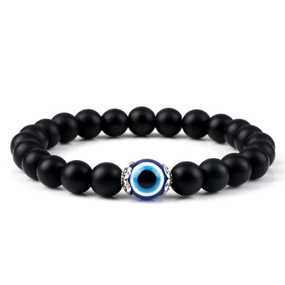 Shining Diva Fashion Evil Eye Stone Unisex Bracelet for Women Girls Men Boys (15809b) (B0CV9Y6LLN) Amazon Price History, Amazon Price Tracker