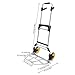 KUMOYOU Hand Truck Dolly, Industrial Cart Trolley with Wheels, Heavy Duty Luggage Moving Tools, Portable Aluminum Car for Transport in Warehouse, Supermarket, Garden, Shopping, Travel (275lbs Load)