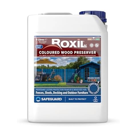 Roxil Wood Stain Preserver 5 Litre Cobalt Blue Cover