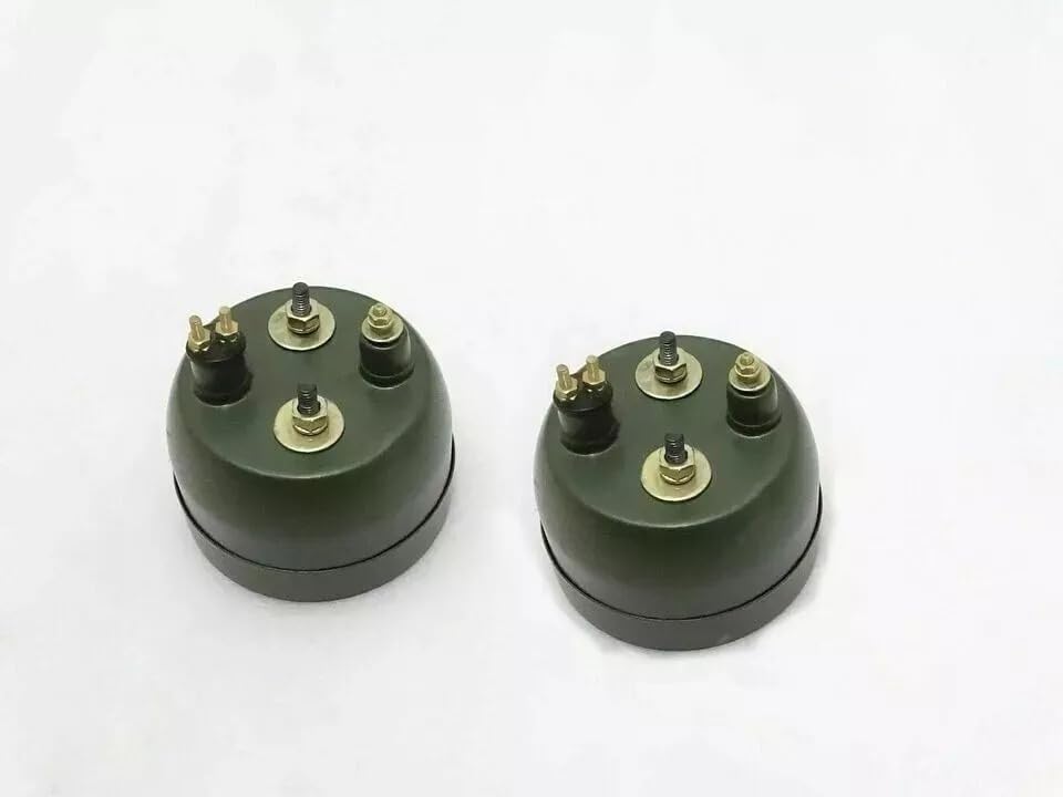 Cat Eye Rear Tail Light 4" Pair for Willys MB, Ford GPW, Jeep Truck A1064/5 – Military Style Brake Lights – Black Housing, Vintage Fit