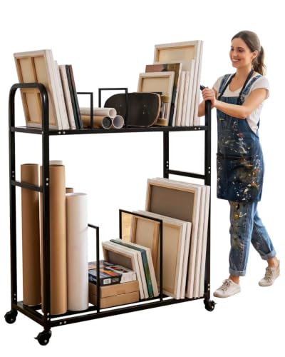 2-Tier Steel Art Cart