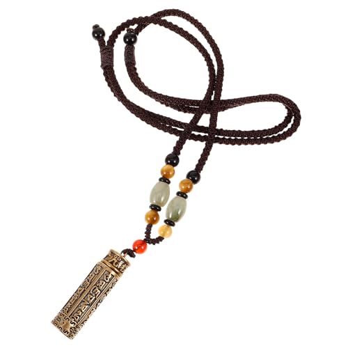 ROMISBABA Cadena de Cuello para Hombres Colgante Caja Abierta de Cobre, Diseño Elegante y Liviano, Cómodo para Usar y Quitar, Adecuado para Días Significativos