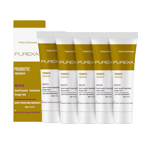 Image of Probiotic Toothpaste Pack of 5 (100g Each) | Anti-Cavity Fluoride Toothpaste for Healthy Gums & Stronger Teeth | Chemical-Free | Advanced Oral Care