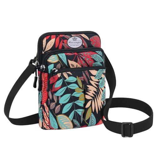 HUA ANGEL Sac Banane Chic Sac de Taille de Voyage Sac Ceinture Pour Téléphone Unisexe Léger Multicolore Mini Sac Bandouliere Avec Sangle Interchangeable...